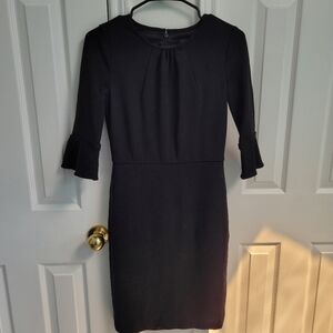 ❌️SOLD❌️ J. Crew Bell Sleeve Black Dress